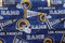 RAMS Football Helmets Blue 44 Inch long Piece Cotton Fabric by NFL